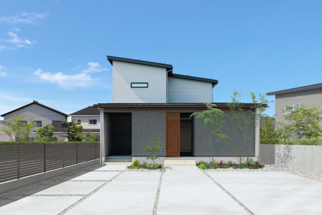 いつも整う、ゆとりある半平屋