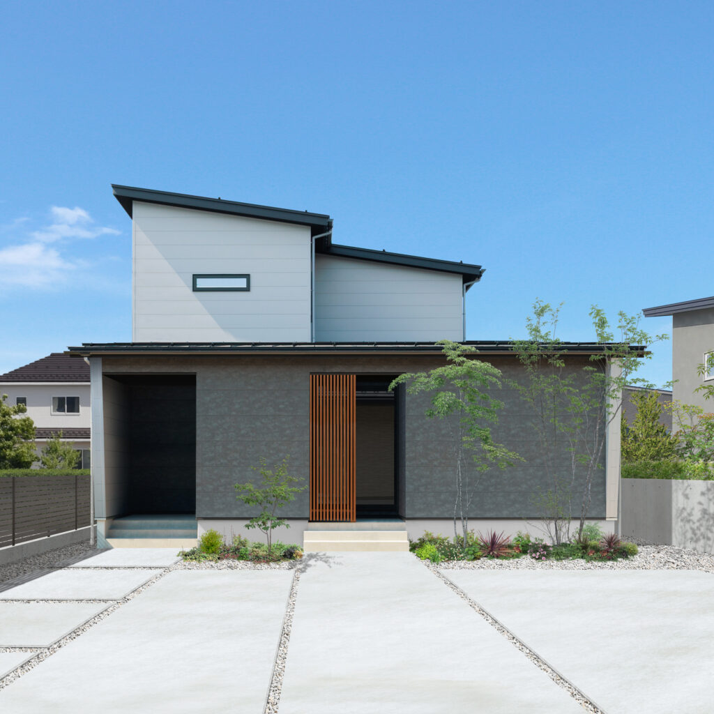 いつも整う、ゆとりある半平屋